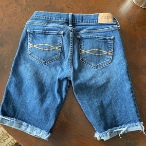 Abercrombie and Fitch denim Bermuda shorts size 2.